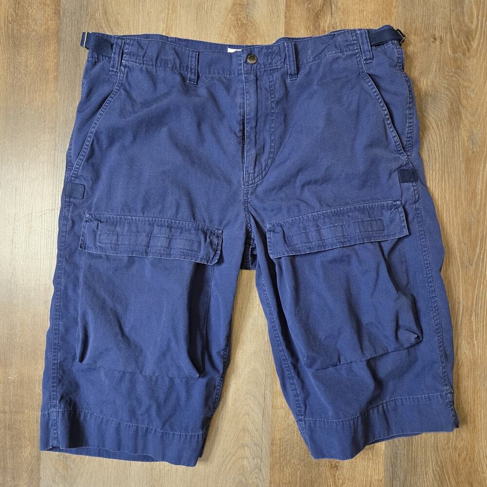 Armani Exchange A|X Men's Navy Blue Cotton 14" Cargo Utility Shorts Size 33
